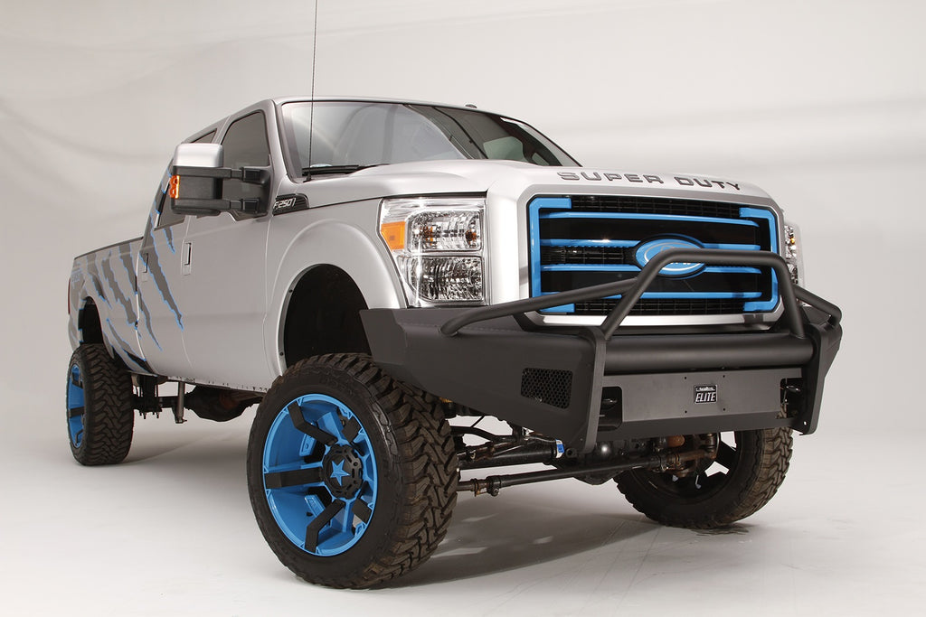 Fab Fours FS08-Q1962-1 Elite Front Bumper for Select Ford F-250 Super Duty, Ford F-350 Super Duty, Ford F-450 Super Duty, Ford F-550 Super Duty