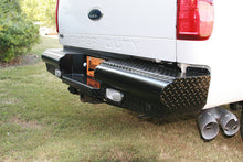 Load image into Gallery viewer, Fab Fours FS08-T1350-1 Black Steel Ranch Rear Bumper for Select Ford F-250 Super Duty, Ford F-350 Super Duty