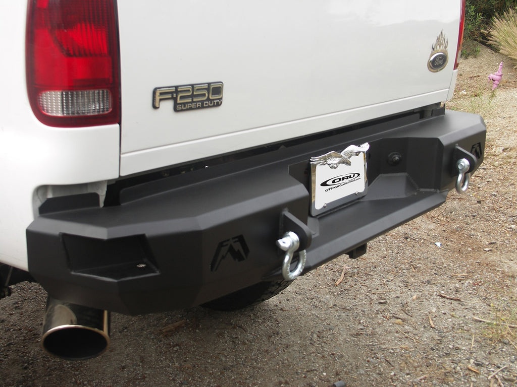 Fab Fours FS08-W1350-1 Heavy Duty Rear Bumper for Select Ford F-250 Super Duty, Ford F-350 Super Duty, Ford F-450 Super Duty, Ford F-550 Super Duty