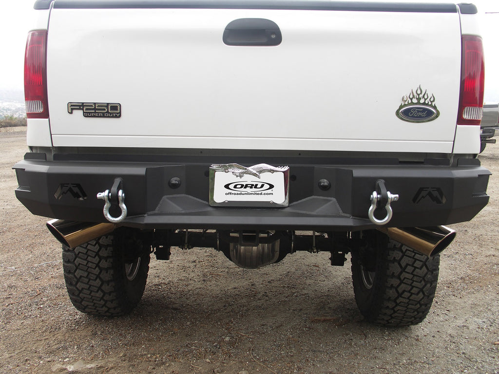 Fab Fours FS08-W1350-B Heavy Duty Rear Bumper for Select Ford F-250 Super Duty, Ford F-350 Super Duty, Ford F-450 Super Duty, Ford F-550 Super Duty