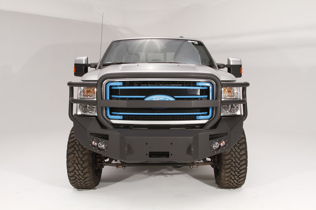 Fab Fours FS11-A2550-1 Premium Heavy Duty Winch Front Bumper for Select Ford F-250 Super Duty, Ford F-350 Super Duty