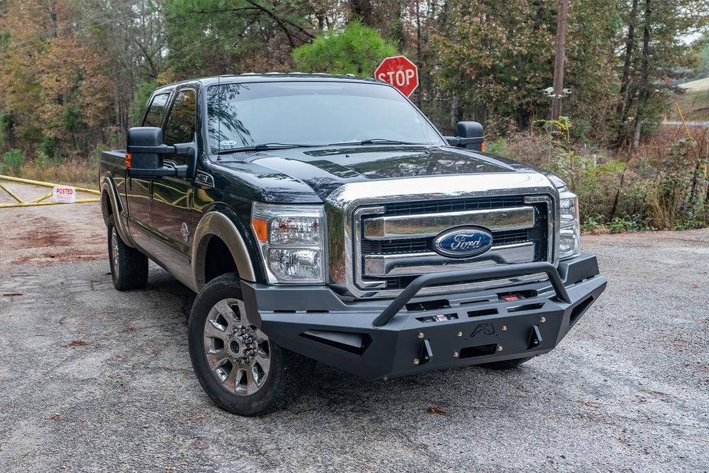 Fab Fours FS11-RS2562-1 Red Steel Front Bumper for Select Ford F-250 Super Duty, Ford F-350 Super Duty, Ford F-450 Super Duty