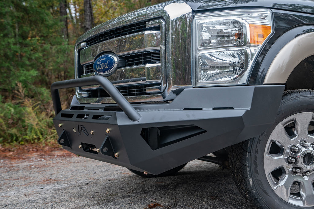 Fab Fours FS11-RS2562-1 Red Steel Front Bumper for Select Ford F-250 Super Duty, Ford F-350 Super Duty, Ford F-450 Super Duty