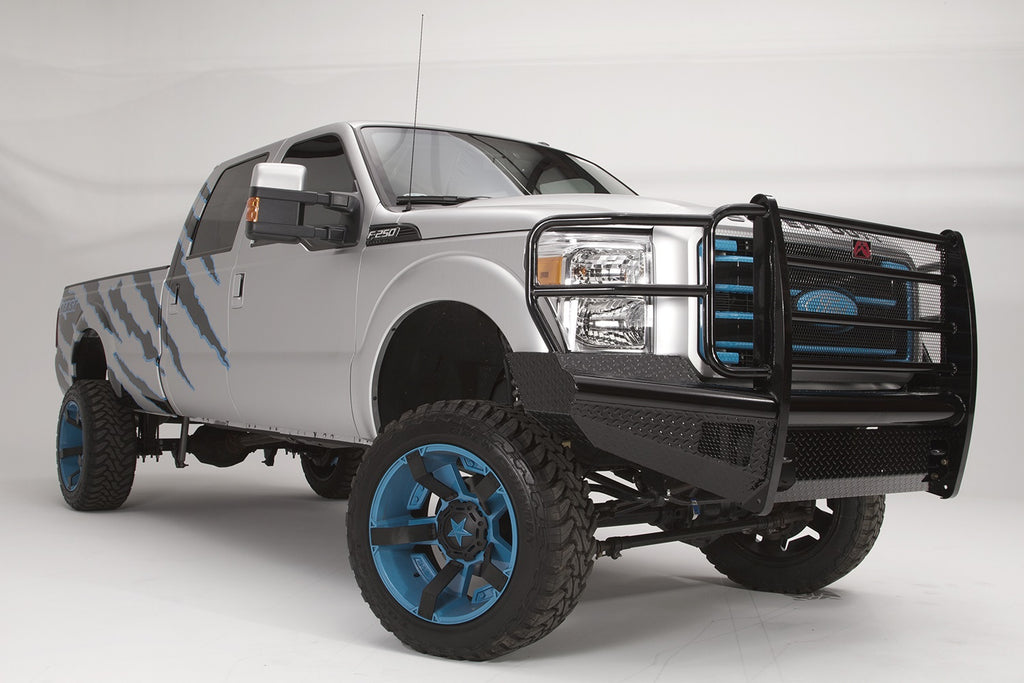 Fab Fours FS11-S2560-1 Black Steel Front Ranch Bumper for Select Ford F-250 Super Duty, Ford F-350 Super Duty, Ford F-450 Super Duty, Ford F-550 Super Duty