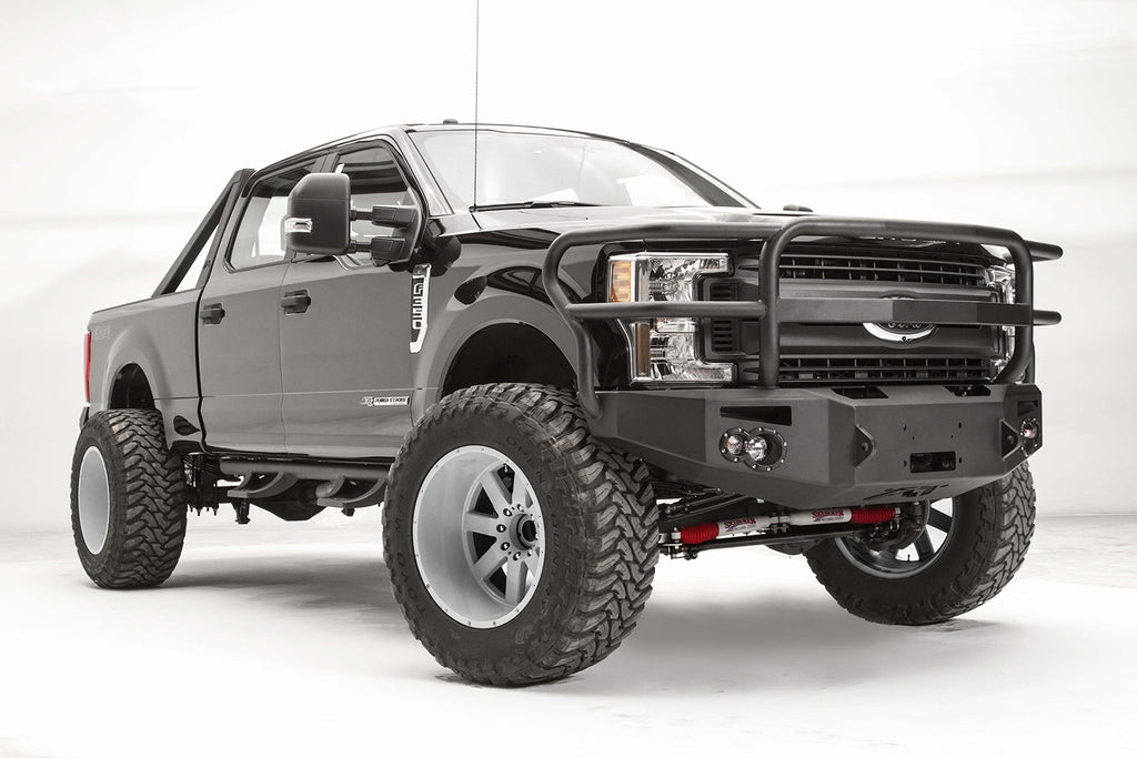 Fab Fours FS17-A4150-B Premium Winch Front Bumper for Select Ford F-250 Super Duty, Ford F-350 Super Duty