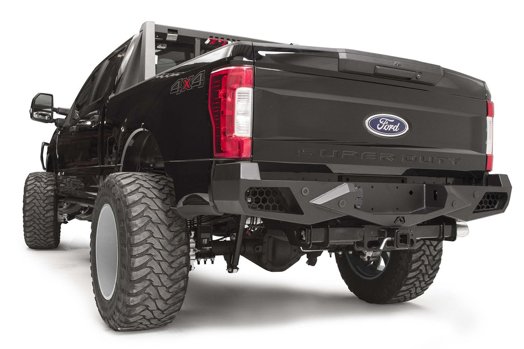 Fab Fours FS17-E4151-B Vengeance Rear Bumper for Select Ford F-250 Super Duty, Ford F-350 Super Duty, Ford F-450 Super Duty, Ford F-550 Super Duty