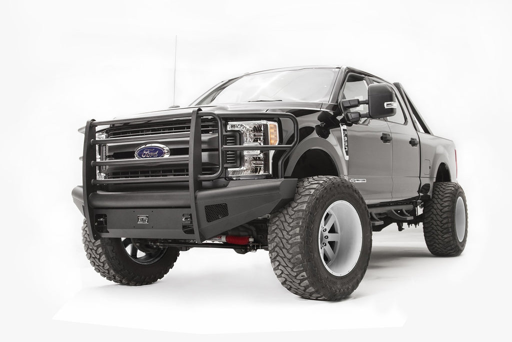 Fab Fours FS17-Q4160-1 Elite Front Ranch Bumper for Select Ford F-250 Super Duty, Ford F-350 Super Duty, Ford F-450 Super Duty, Ford F-550 Super Duty