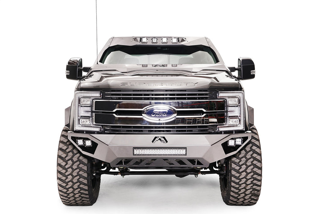 Fab Fours FS17-V4161-B Open Fender Front Bumper for Select Ford F-250 Super Duty, Ford F-350 Super Duty