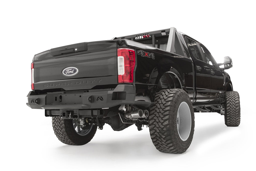 Fab Fours FS17-W4150-1 Premium Rear Bumper for Select Ford F-250 Super Duty, Ford F-350 Super Duty, Ford F-450 Super Duty, Ford F-550 Super Duty, Ford F-600 Super Duty