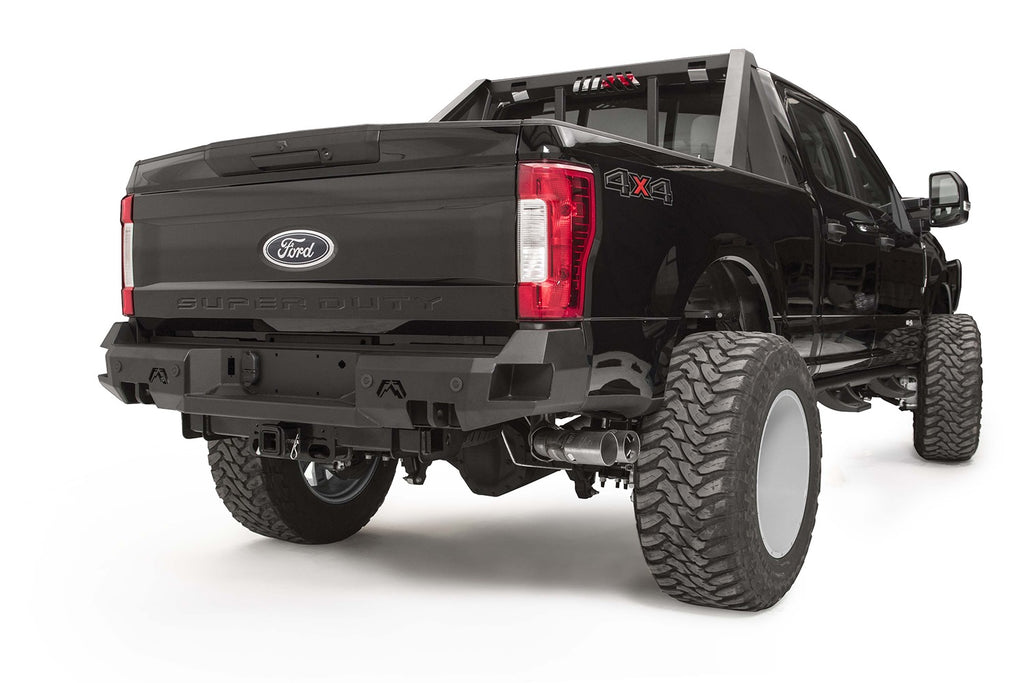 Fab Fours FS17-W4151-B Premium Rear Bumper for Select Ford F-250 Super Duty, Ford F-350 Super Duty, Ford F-450 Super Duty, Ford F-550 Super Duty, Ford F-600 Super Duty