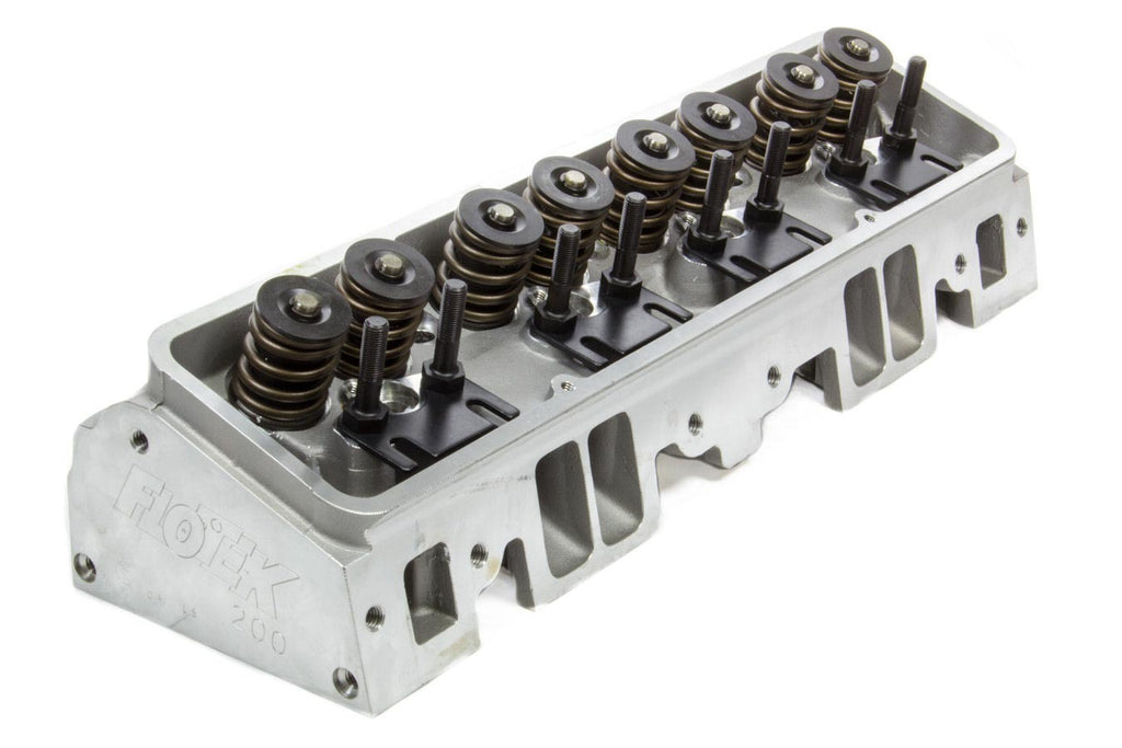 FLO-TEK 101505 SBC 180cc Alum Cyl Head 64cc 2.02/1.60 A/P Assm