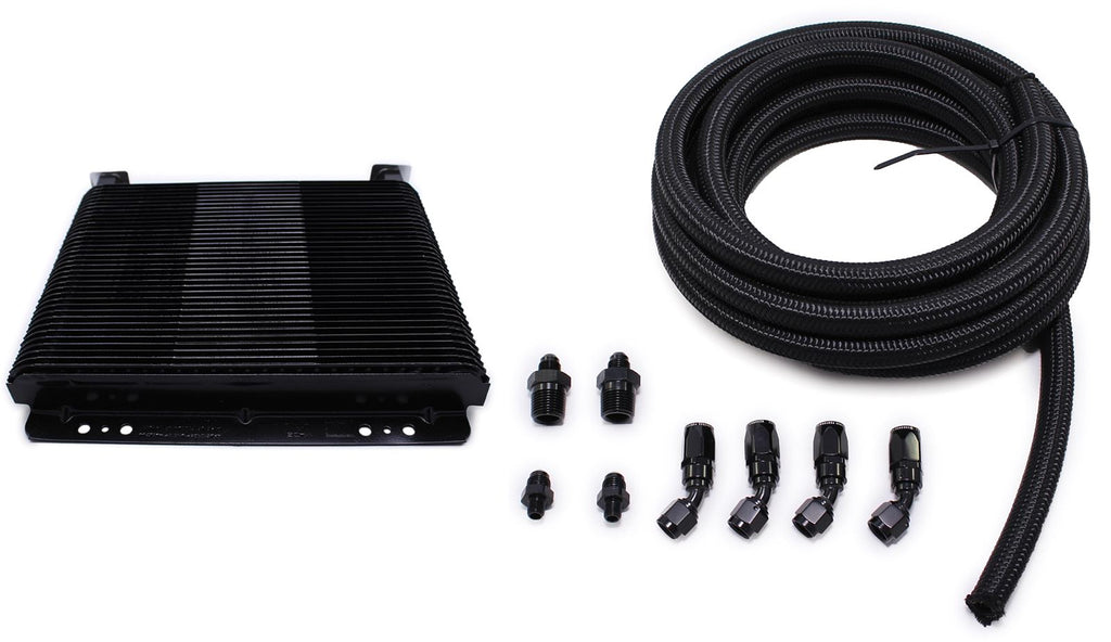 FTI PERFORMANCE F12003 Transmission Cooler Kit Plate Type - Black