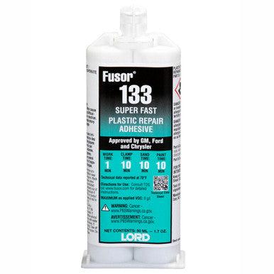 Fusor - Saint-Gobain 10169 Plastic Repair Adhesive, Black - 50mL