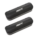 Quick Fuel 128-23BQFT  Fabricated Aluminum Valve Cover - Big Block Chevy - Black Finish