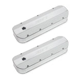 Quick Fuel 128-22QFT  Fabricated Aluminum Valve Cover - Big Block Chevy - Silver Finish