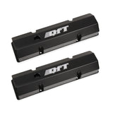 Quick Fuel 128-27BQFT  Fabricated Aluminum Valve Cover - Small Block Chevy- Black Finish