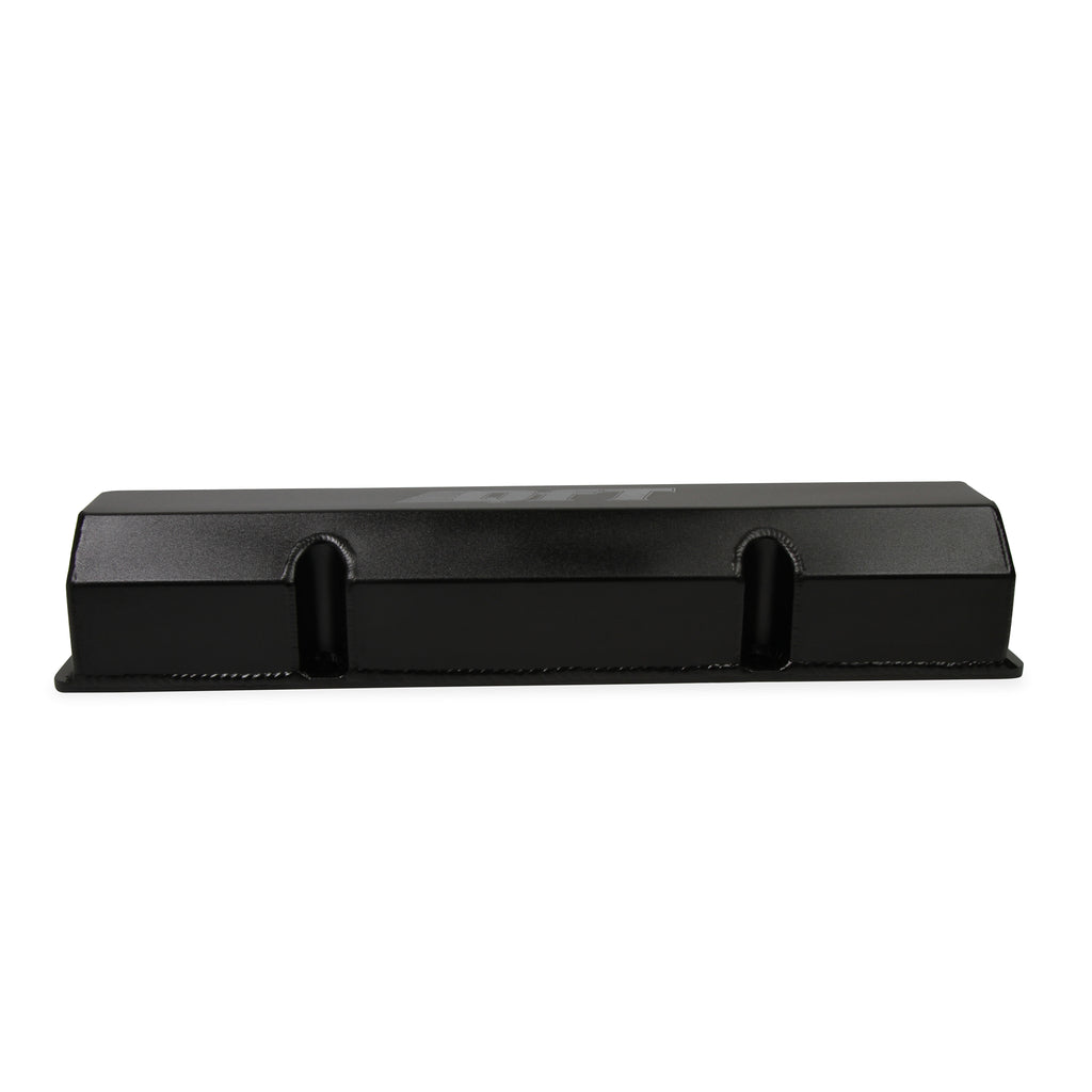 Fabricated-Aluminum-Valve-Cover---Small-Block-Chevy--Black-Finish