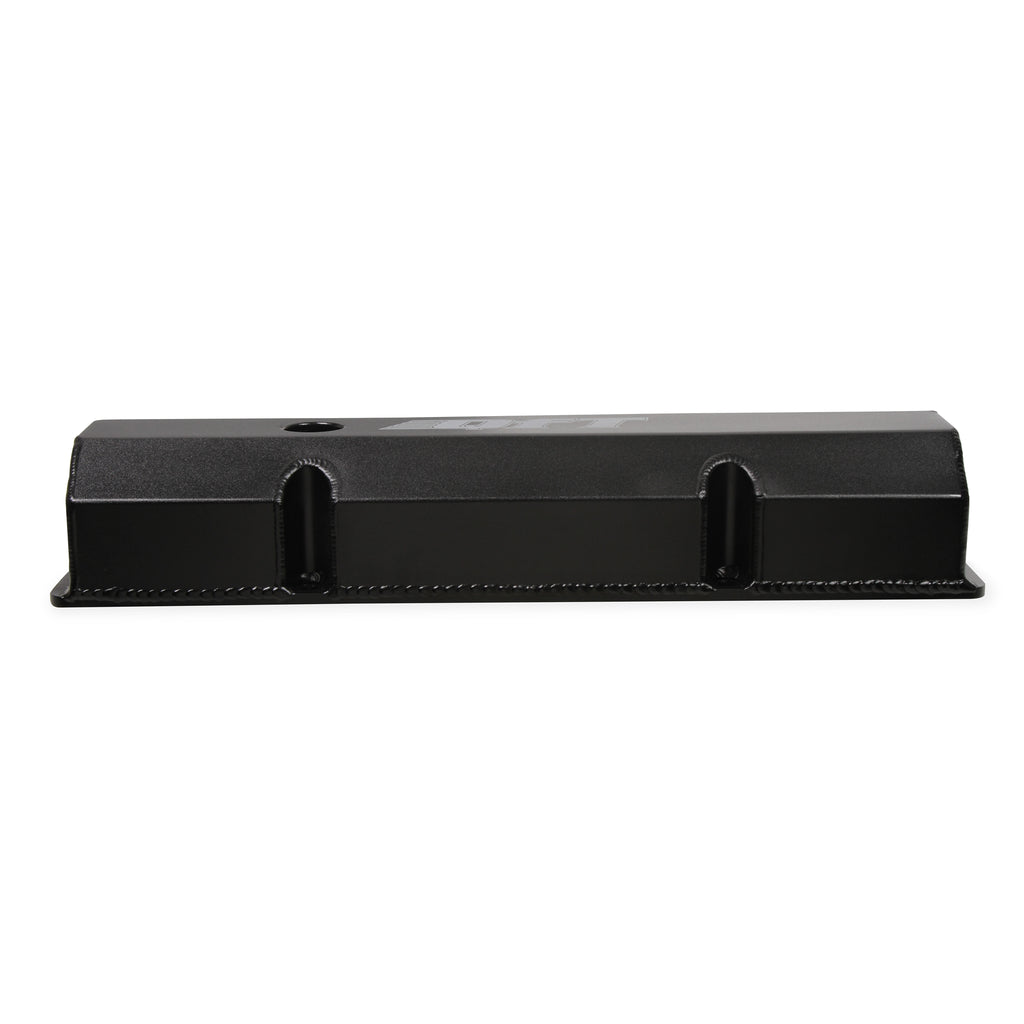 Fabricated-Aluminum-Valve-Cover---Small-Block-Chevy--Black-Finish