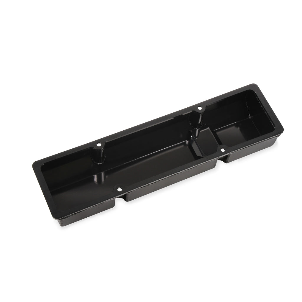 Fabricated-Aluminum-Valve-Cover---Small-Block-Chevy--Black-Finish