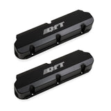 Quick Fuel 128-30BQFT  Fabricated Aluminum Valve Cover - Small Block Ford- Black Finish