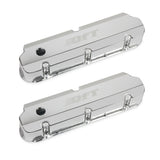 Quick Fuel 128-29QFT  Fabricated Aluminum Valve Cover - Small Block Ford- Silver Finish
