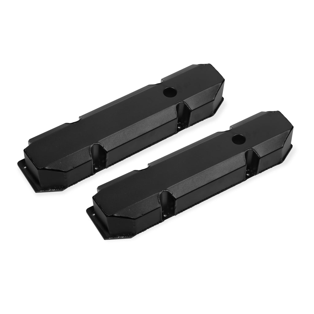 Fabricated-Aluminum-Valve-Covers---Black-Finish