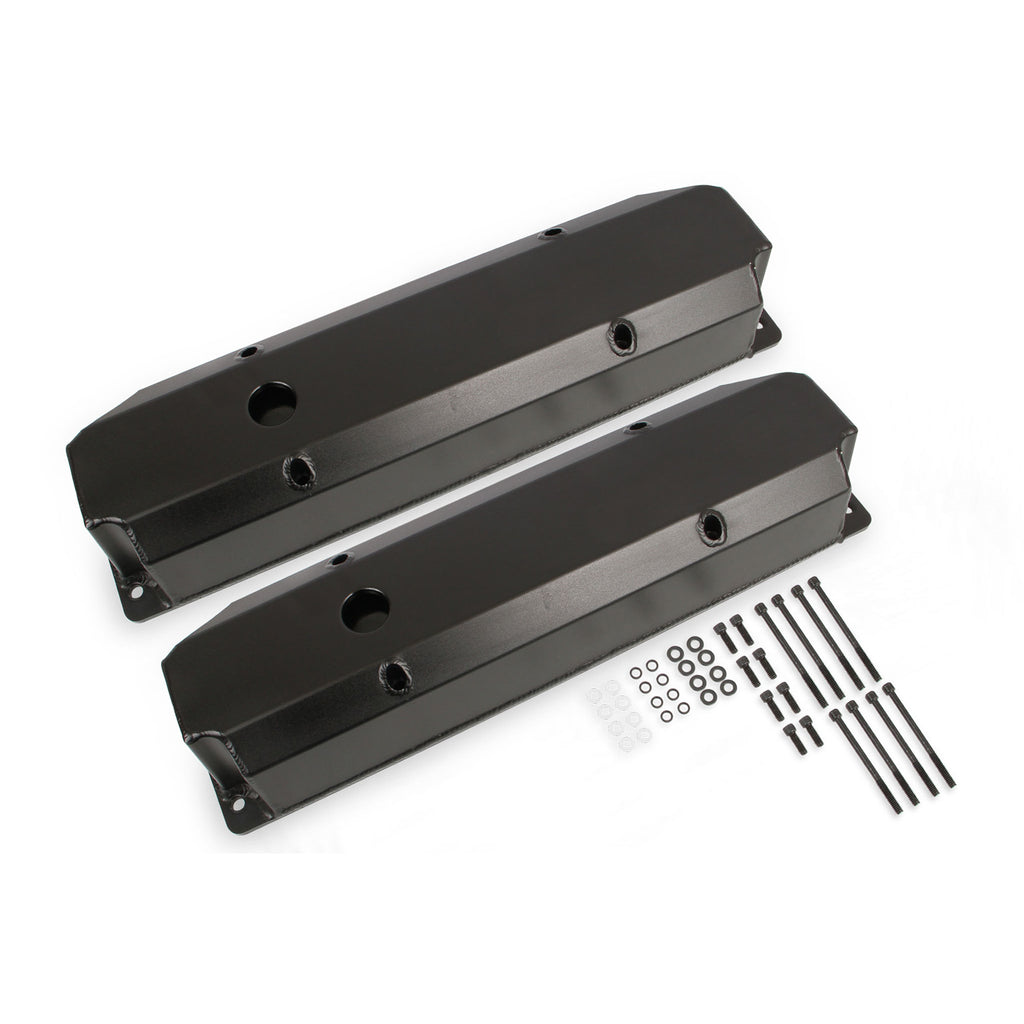 Fabricated-Aluminum-Valve-Covers---Black-Finish