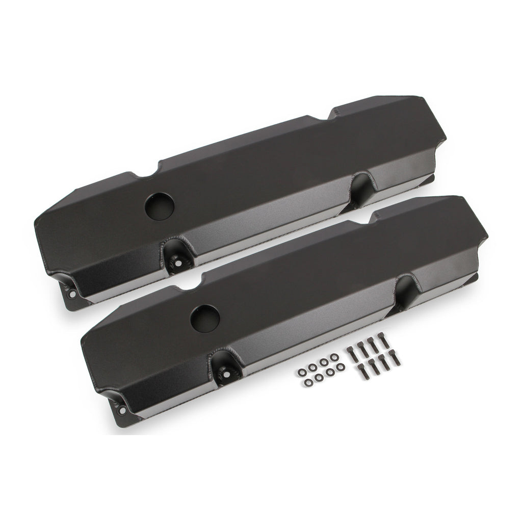 Fabricated-Aluminum-Valve-Covers---Black-Finish