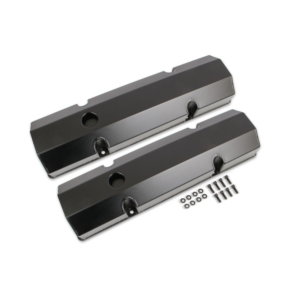 Fabricated-Aluminum-Valve-Covers---Black-Finish