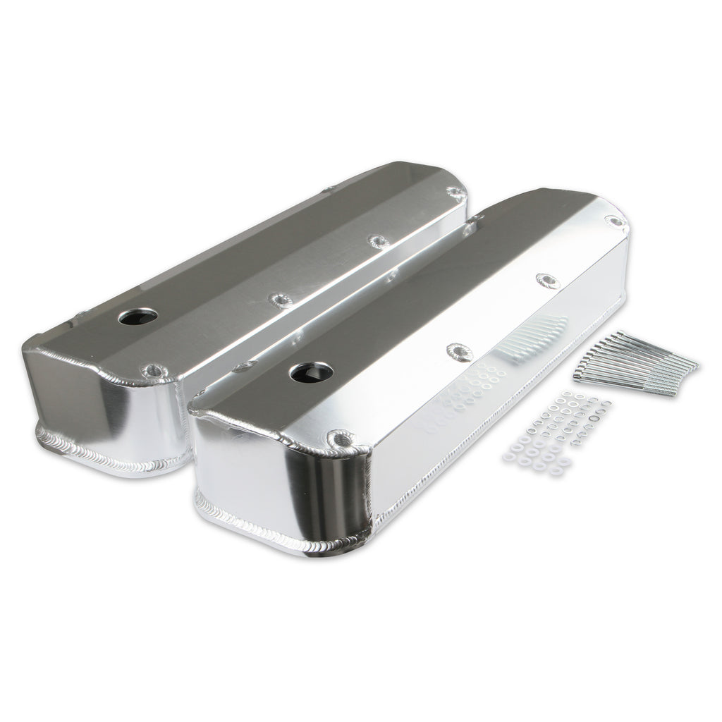 Fabricated-Aluminum-Valve-Covers---Silver-Finish