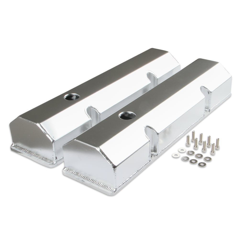 Fabricated-Aluminum-Valve-Covers---Silver-Finish