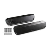 Mr. Gasket 6846BG  Fabricated Aluminum Valve Covers - Tapered Edge - Black
