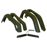 Crown Automotive 55254918K6 Fender Flare Kit, Left and Right, Front & Rear, Black Textured, 3-3/4