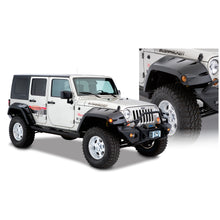 Load image into Gallery viewer, Fender-Flares-2007-Jeep-Wrangler-Jk-4Dr;-Pocket-Style-Fender-Flares;-Front;-Black-Finish