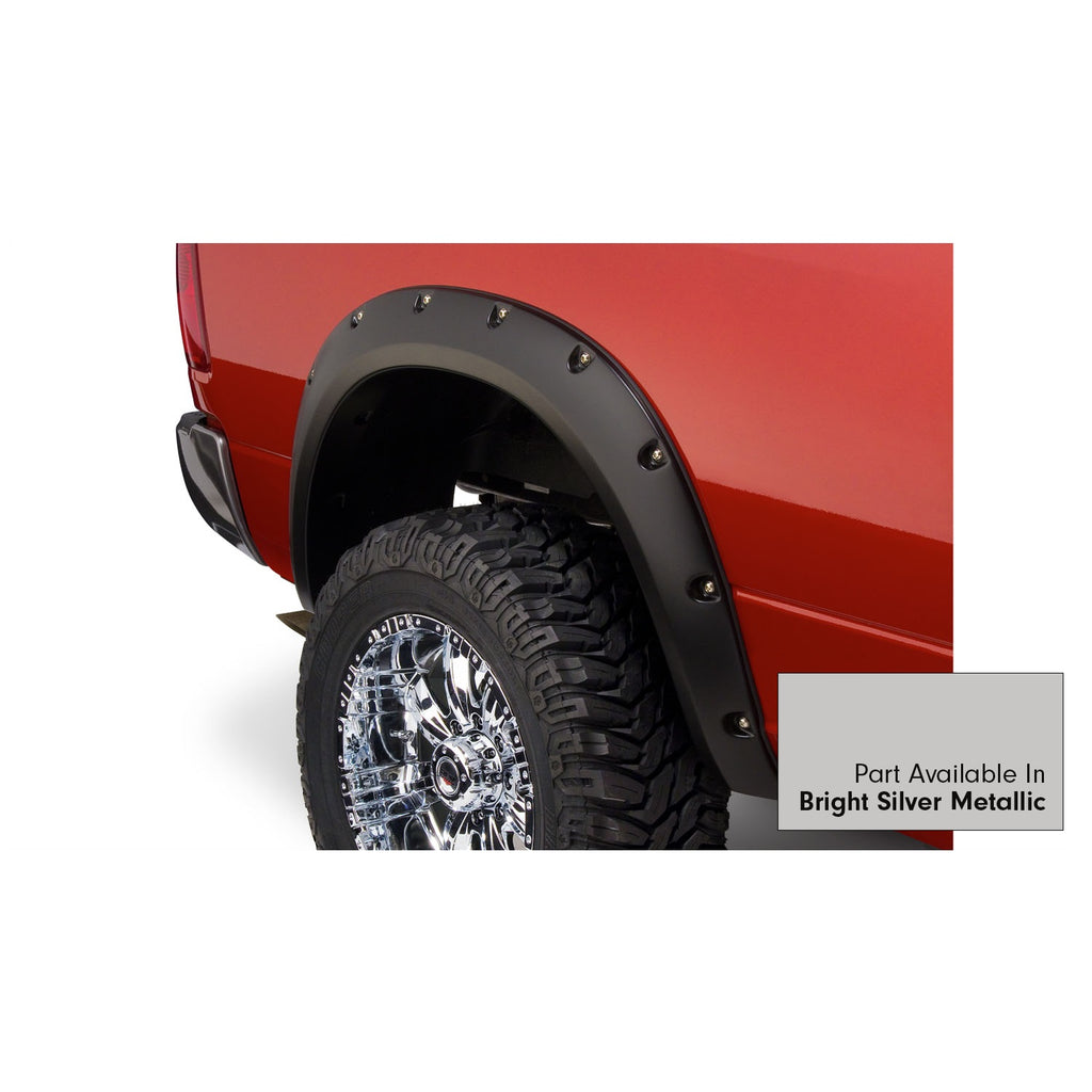 Fender-Flares-Pocket-Style-Color-Bright-Silver-Metallic-Smooth-Finish-4-Pc