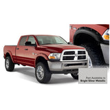 Bushwacker 50919-55 Fender Flares Pocket Style-Color Bright Silver Metallic Smooth Finish 4 Pc