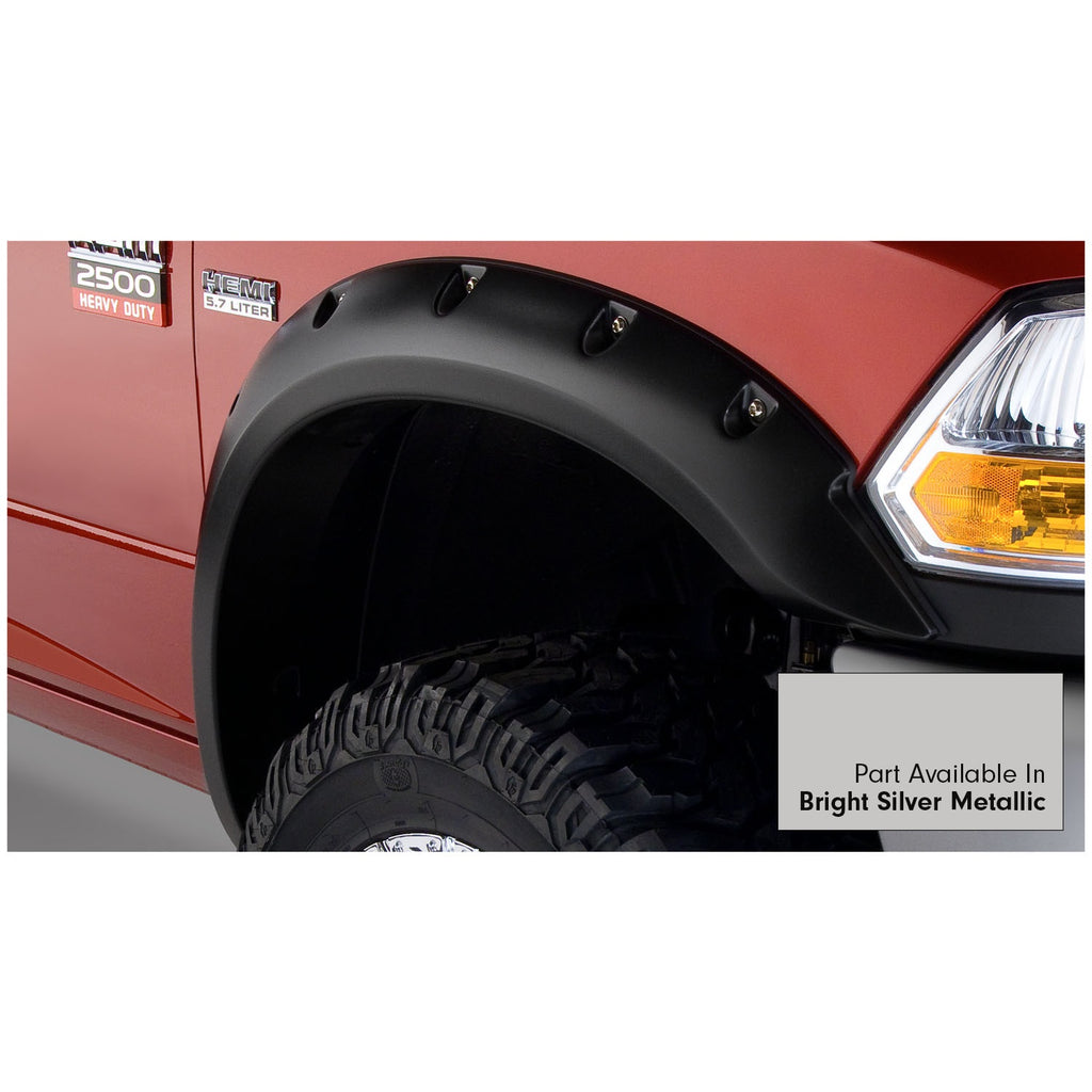 Fender-Flares-Pocket-Style-Color-Bright-Silver-Metallic-Smooth-Finish-4-Pc