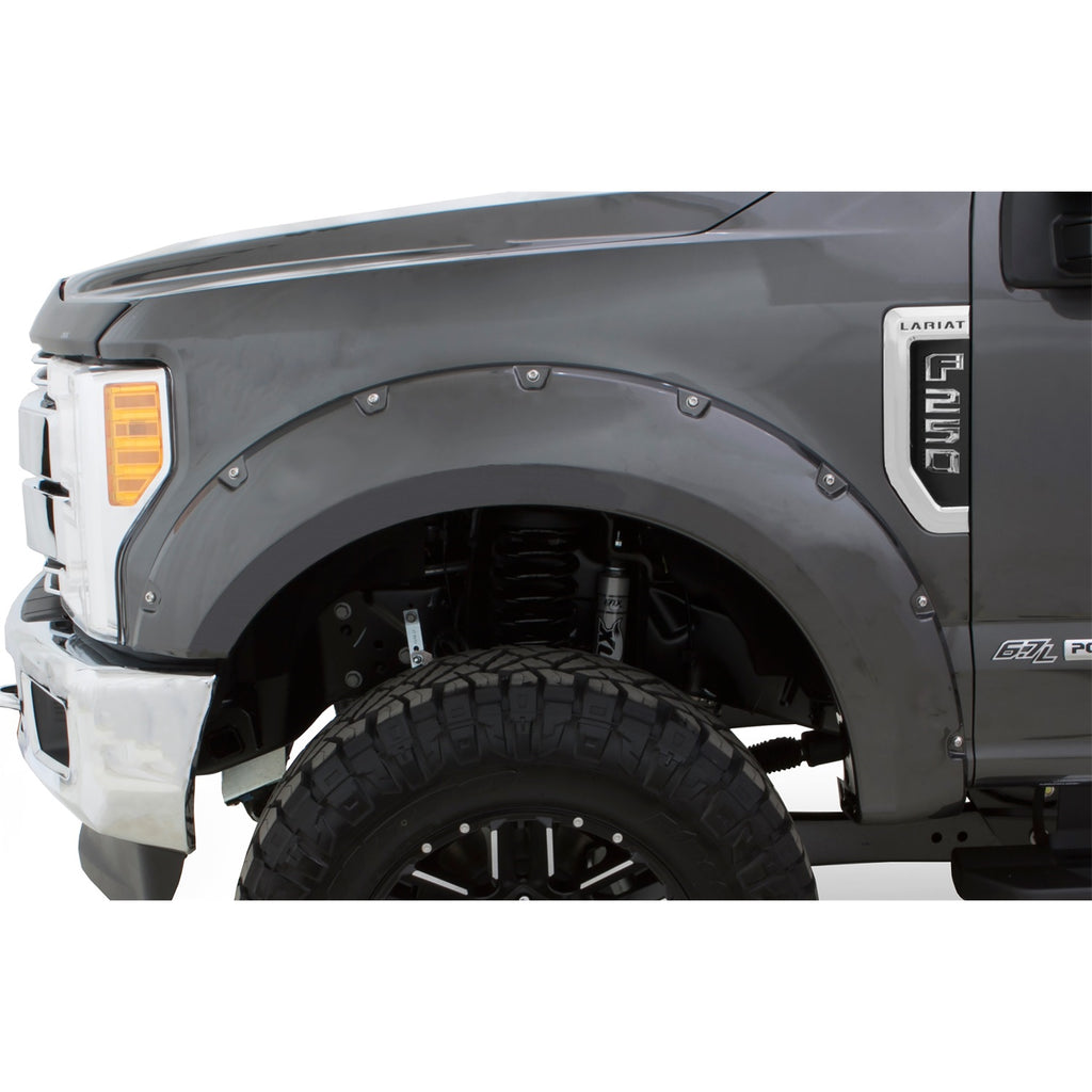 Fender-Flares-Pocket-Style-Color-Magnetic-Grey-Metallic-Smooth-Finish-4-Pc