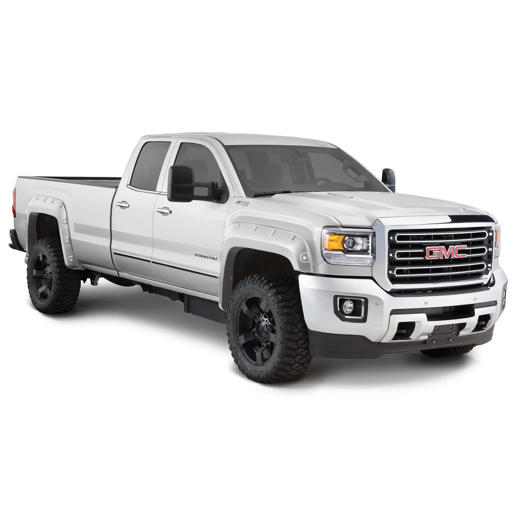 Fender-Flares-Pocket-Style-Color-Summit-White-Smooth-Finish-4-Pc