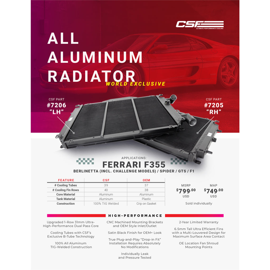 Ferrari-F355-High-Performance-All-Aluminum-Radiator---Left