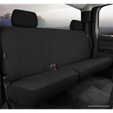 Fia Inc. SP82-67 BLACK SP80 Series - Seat Protector Poly-Cotton Custom Fit Rear Seat Cover - Black