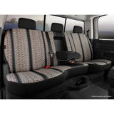 Fia Inc. TR47-3 BLACK TR40 Series - Wrangler Saddleblanket Custom Fit Front Seat Cover - Black