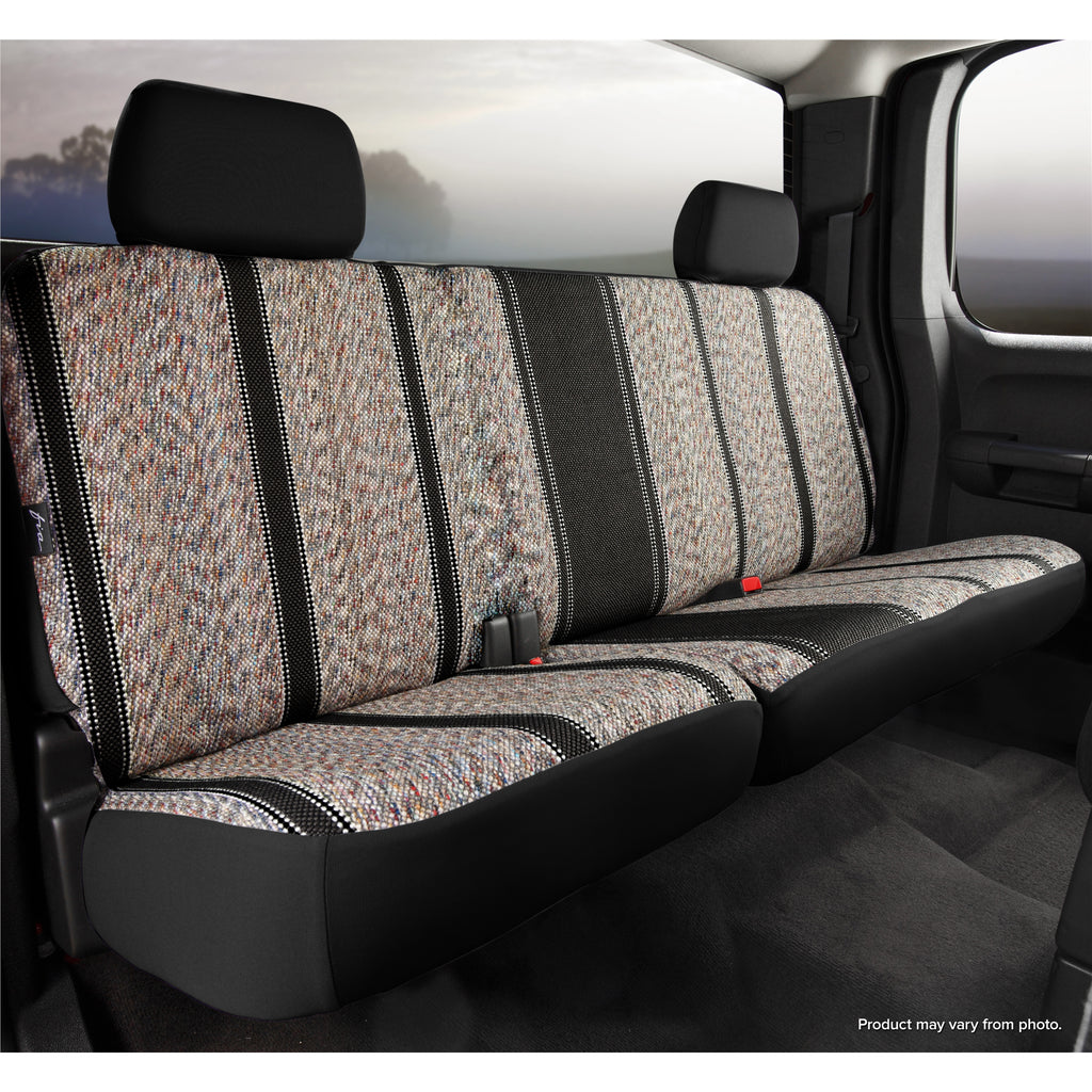 Fia-Black-Saddle-Blanket-Rear-Seat-Cover-;-19-24-SilveradoSierra-1500-20-24-Hd-Crew-Cab-6040-Split