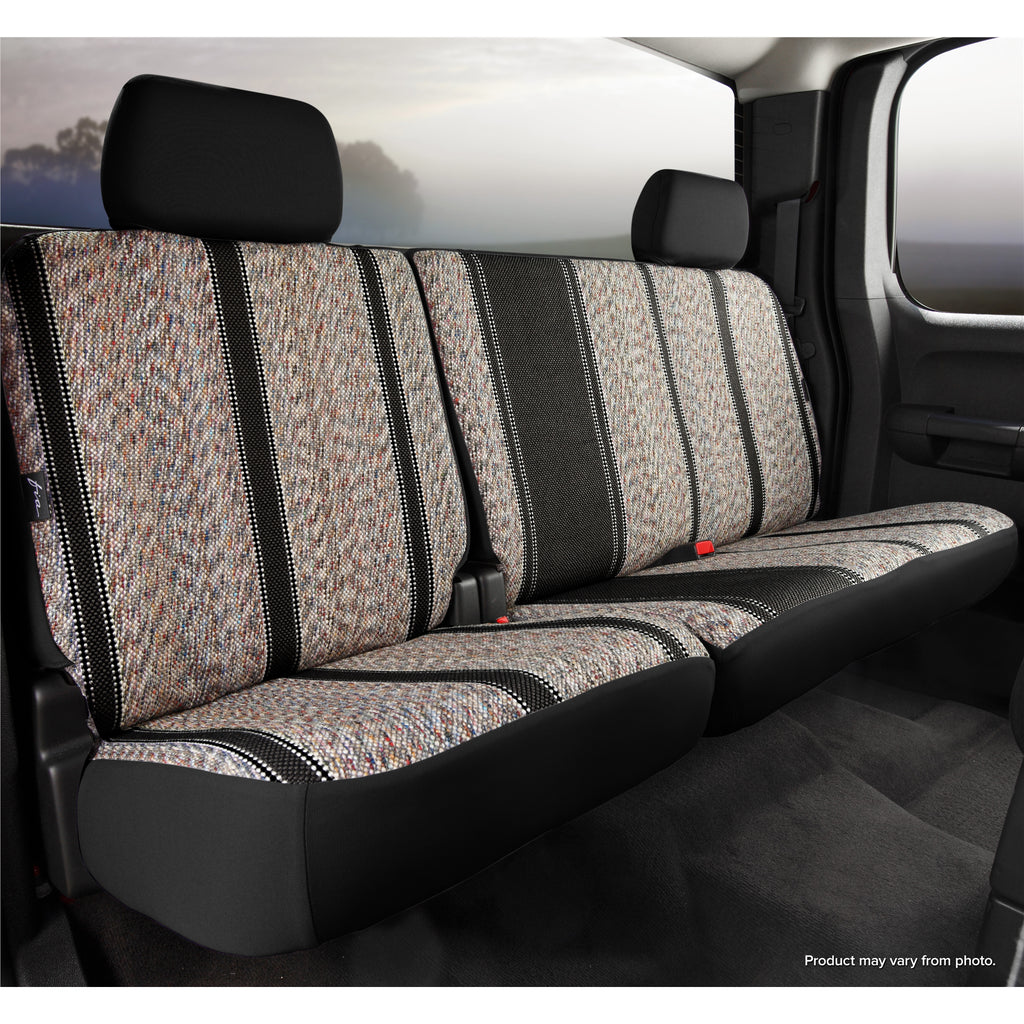 Fia-Black-Saddle-Blanket-Rear-Seat-Cover-;-21-24-Bronco-4-Door-Rear-6040-Split-With-Built-In-Center-Seat-Belt