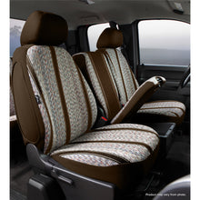 Load image into Gallery viewer, Fia-Brown-Saddle-Blanket-Front-Seat-Cover-;-15-24-F150-17-24-Super-Duty-Front-402040-Split-With-Armrest-Storage--Cushion-Compartment