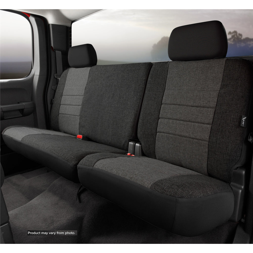 Fia-CharcoalBlack-Oe-Tweed-Rear-Seat-Cover-;-11-16-Super-Duty-Extended-Cab-4060-Rear