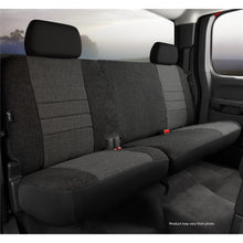 Load image into Gallery viewer, Fia-CharcoalBlack-Oe-Tweed-Rear-Seat-Cover-;-19-24-SilveradoSierra-1500-20-24-Hd-Double-Cab-6040-Split