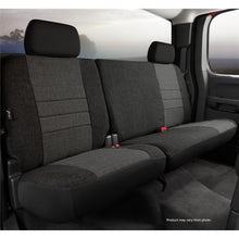 Load image into Gallery viewer, Fia-CharcoalBlack-Oe-Tweed-Rear-Seat-Cover-;-21-24-Bronco-4-Door-Rear-6040-Split-With-Built-In-Center-Seat-Belt-Armrest-With-Cupholder