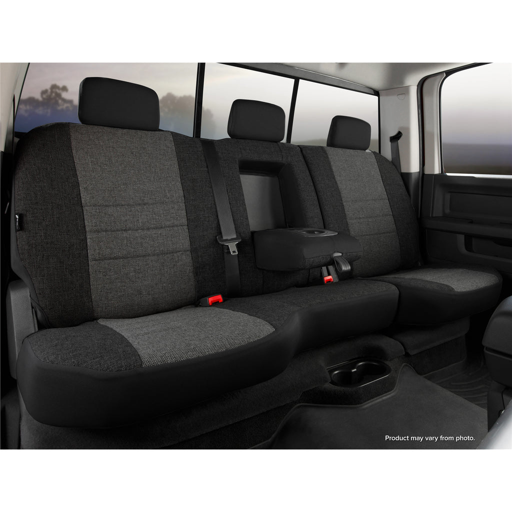 Fia-CharcoalBlack-Oe-Tweed-Rear-Seat-Cover-;-22-24-Frontier-Rear-4060-Split