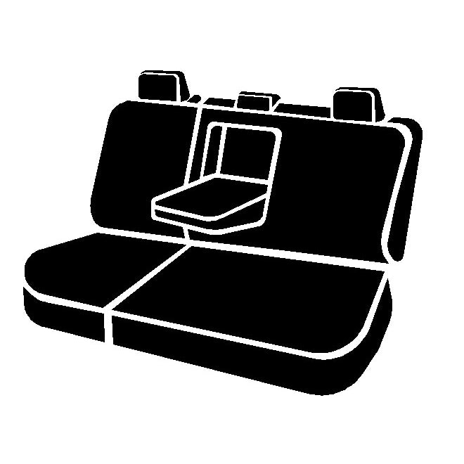 Fia-Grey-Poly-Cotton-Rear-Seat-Cover-;-21-24-Bronco-4-Door-Rear-6040-Split-Built-In-Center-Seat-Belt-Armrest-With-Cup-Holders